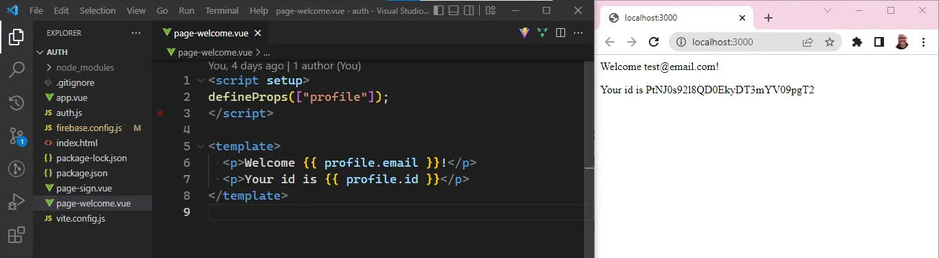 page-welcome.vue file content