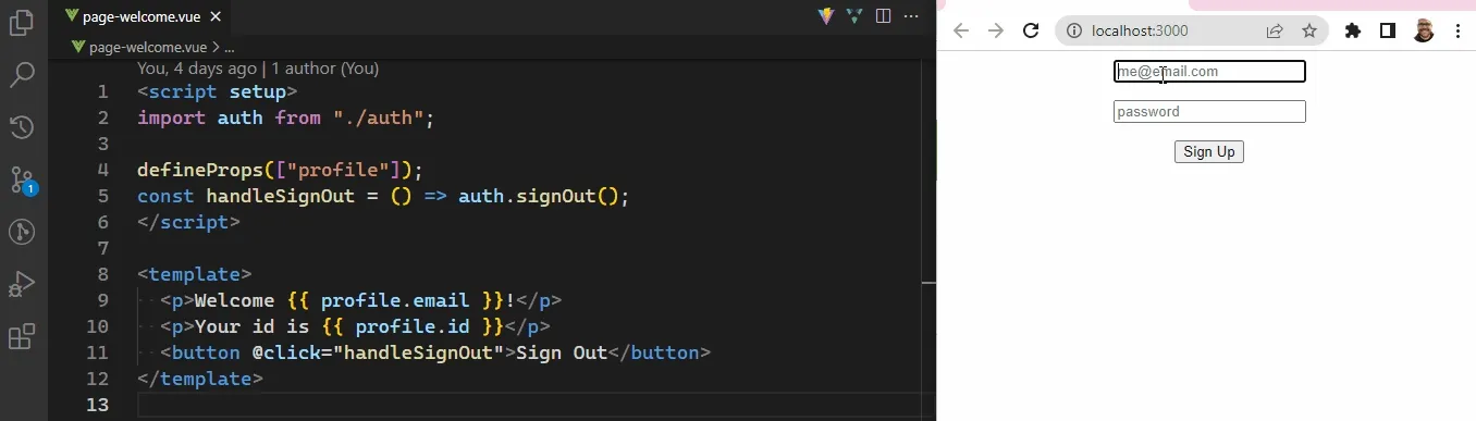 page-welcome.vue file content